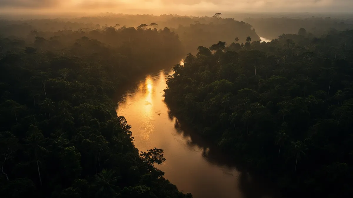 Suriname landscape where relocated employees and their families settle